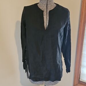 Lauren Ralph Lauren linen black top